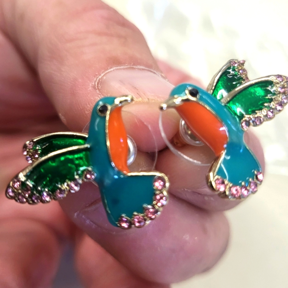 Hummingbird Earring Pair